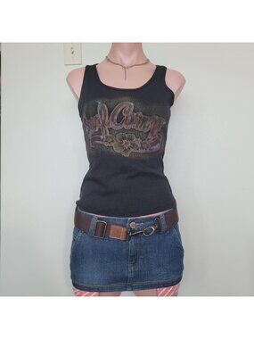 Sirens Grunge Spray Paint Vintage Y2K Tank Top (One Size)